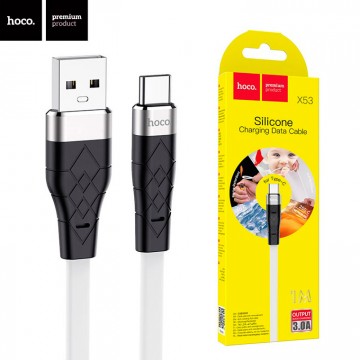 USB кабель Hoco X53 Angel Type-C 1m белый в Одессе