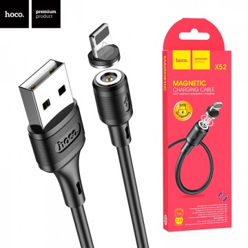 USB кабель Hoco X52 Sereno magnetic Lightning 1m черный в Одессе