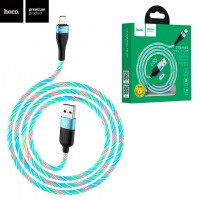 USB кабель Hoco U85 Charming Night Lightning 1m синий