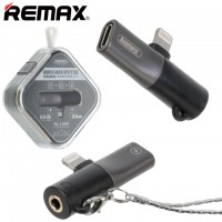 Переходник Remax RL-LA09 Lightning-3.5 AUX черный