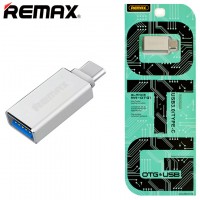 Переходник Remax RA-OTG1 USB OTG - Type-C серебристый