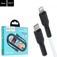 USB кабель Hoco DX21 Type-C to Lightning 1m белый