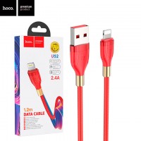 USB кабель Hoco U92 Gold collar Lightning 1.2m красный