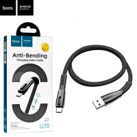 USB кабель Hoco U70 Splendor micro USB 1.2m темно-серый