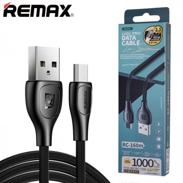 USB кабель Remax Lesu Pro RC-160m micro USB черный в Одессе