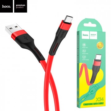 USB кабель Hoco X34 Surpass Type-C 1m красный в Одессе