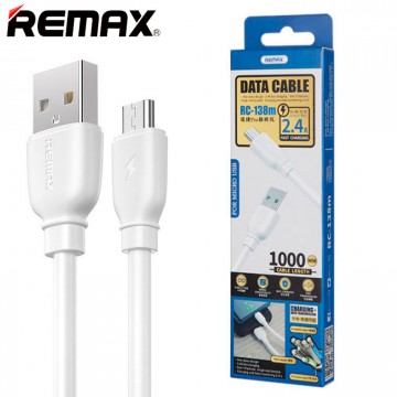 USB кабель Remax RC-138m micro USB белый в Одессе