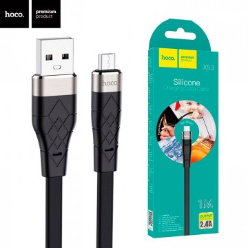 USB кабель Hoco X53 Angel micro USB 1m черный в Одессе