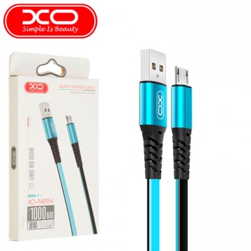 USB кабель XO NB154 micro USB 1m голубой в Одессе