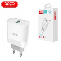 Сетевое зарядное устройство XO L63 QC3.0 1USB 15W white