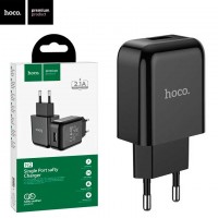 Сетевое зарядное устройство Hoco N2 1USB 2.1A black