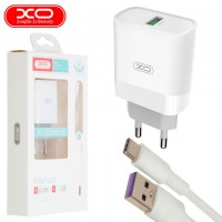 Сетевое зарядное устройство XO L63 QC3.0 1USB 15W Type-C white