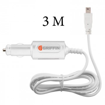 Автомобильное зарядное устройство GPS Griffin 3м 2.1A mini-USB тех.пакет white в Одессе