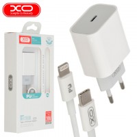 Сетевое зарядное устройство XO L77 PD 20W Lightning white