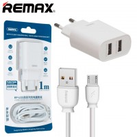 Сетевое зарядное устройство Remax RP-U35 2USB 2.1A micro-USB white