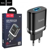 Сетевое зарядное устройство Hoco N1 1USB 2.4A black