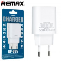 Сетевое зарядное устройство Remax RP-U35 2USB 2.1A white