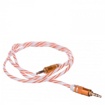AUX кабель 3.5mm силикон 1м оранжевый в Одессе
