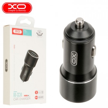 Автомобильное зарядное устройство XO CC30 2USB 2.4A black в Одессе