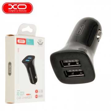 Автомобильное зарядное устройство XO CC31 2USB 2.4A black в Одессе