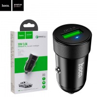 Автомобильное зарядное устройство Hoco Z32 QC3.0 1USB 18W 3A black