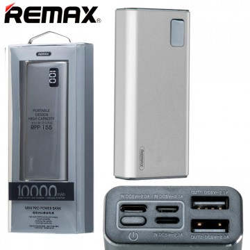 Power Bank Remax Mini Pro RPP-155 10000 mAh серебристый в Одессе