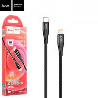 USB кабель Hoco DU02 Max PD Type-C - Lightning 1m черный