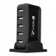 USB Hub 7 PORT USB 2.0 + adapter black в Одессе