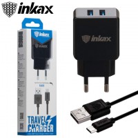 Сетевое зарядное устройство inkax CD-01 micro-USB black