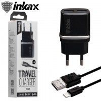 Сетевое зарядное устройство inkax CD-11 Lightning black