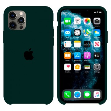 Чехол Silicone Case Original iPhone 12, 12 Pro №49 (Dark green) (N56) в Одессе