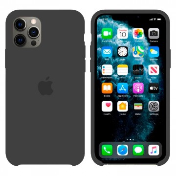 Чехол Silicone Case Original iPhone 12, 12 Pro №15 (Charcoal black) (N15) в Одессе