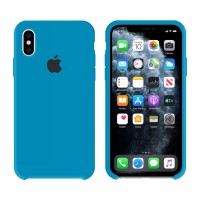 Чехол Silicone Case Original iPhone XS Max №38 (Denim Blue)