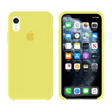 Чехол Silicone Case Original iPhone XR №37 (Lemon yellow) в Одессе