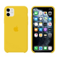 Чехол Silicone Case Original iPhone 12 Mini № 4 (Yellow) (N04)