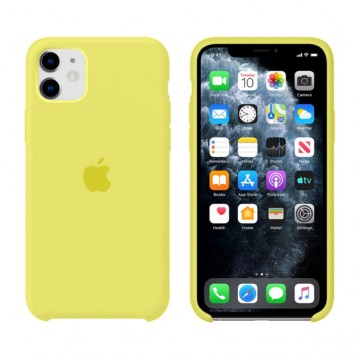 Чехол Silicone Case Original iPhone 12 Mini №37 (Lemon yellow) в Одессе