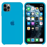 Чехол Silicone Case Original iPhone 12 Pro Max №24 (Azure blue) (N24)
