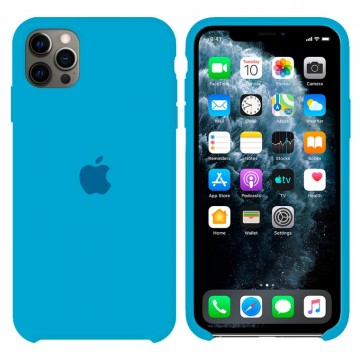 Чехол Silicone Case Original iPhone 12 Pro Max №24 (Azure blue) (N24) в Одессе