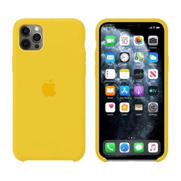 Чехол Silicone Case Original iPhone 12, 12 Pro № 4 (Yellow) (N04) в Одессе