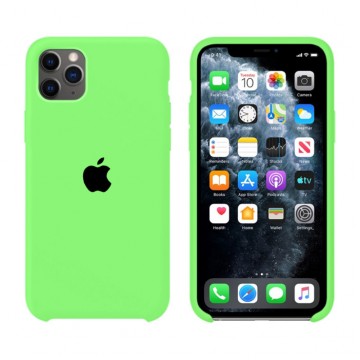 Чехол Silicone Case Original iPhone 11 Pro Max №66 (Brilliant green) (N40) в Одессе