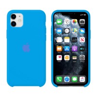 Чехол Silicone Case Original iPhone 11 № 3 (Deep Lake Blue) (N03)