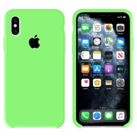 Чехол Silicone Case Original iPhone XS Max №66 (Brilliant green) (N40)