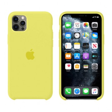 Чехол Silicone Case Original iPhone 12 Pro Max №37 (Lemon yellow) в Одессе