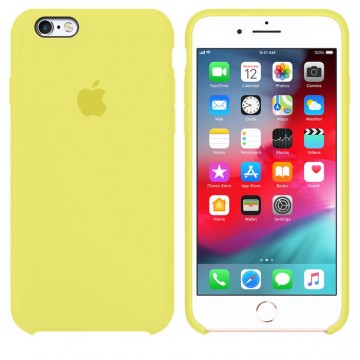Чехол Silicone Case Original iPhone 6 №37 (Lemon yellow) в Одессе