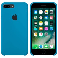 Чехол Silicone Case Original iPhone 7 Plus, 8 Plus №38 (Denim Blue)
