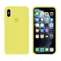 Чехол Silicone Case Original iPhone XS Max №37 (Lemon yellow)