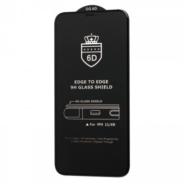 Защитное стекло 6D OG Crown iPhone 13, 13 Pro black тех.пакет в Одессе