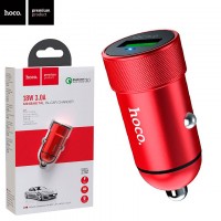 Автомобильное зарядное устройство Hoco Z32 QC3.0 1USB 18W 3A red