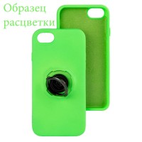 Чехол Silicone Cover Ring 3в1 iPhone X, iPhone XS салатовый