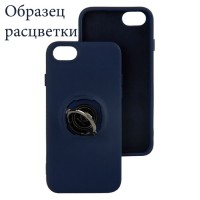 Чехол Silicone Cover Ring 3в1 iPhone 11 Pro Max темно-синий